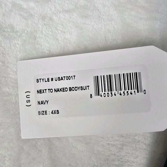 Universal Standard Next to Naked Navy Blue Bodysuit Women’s Size 00/0 NEW 4XS - Picture 9 of 9